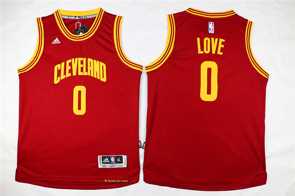 NBA Youth Cleveland Cavaliers 0 Love Red Game Nike Jerseys